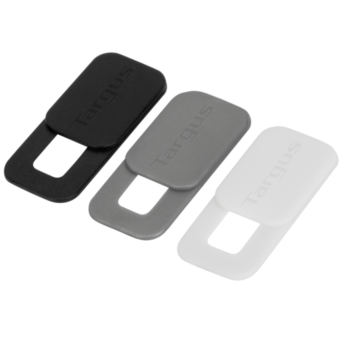 Targus AWH025GL - Tapa Webcam Spy Guard Cover 3 Unidades - Pack Negro, Gris y Blanco