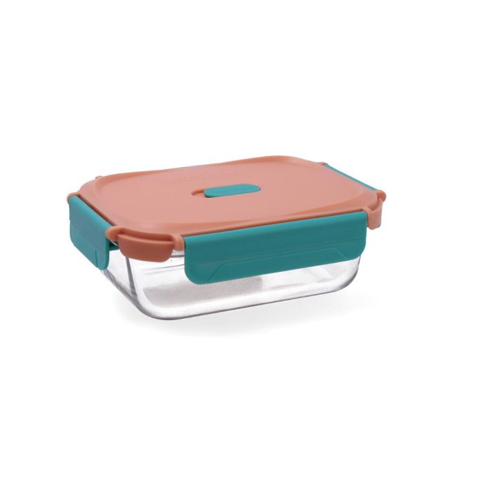 Recipiente Rectangular Hermético Vidrio Move Box Luminarc 65 cL 0 Recipiente Rectangular Hermético Vidrio Move Box Luminarc 65 cL 0