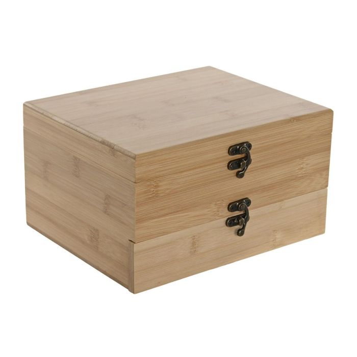 Set de Accesorios para Vino Home ESPRIT Natural Bambú Acero Inoxidable 3 Set de Accesorios para Vino Home ESPRIT Natural Bambú Acero Inoxidable 3