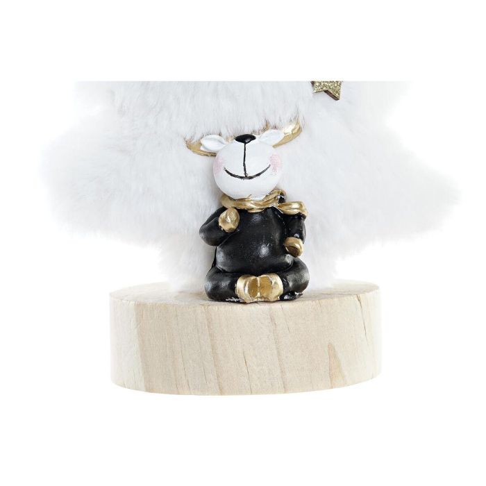 Figura Navidad Moderna DKD Home Decor Blanco Negro 8 x 15.5 x 12 cm (2 Unidades) 2 Figura Navidad Moderna DKD Home Decor Blanco Negro 8 x 15.5 x 12 cm (2 Unidades) 2
