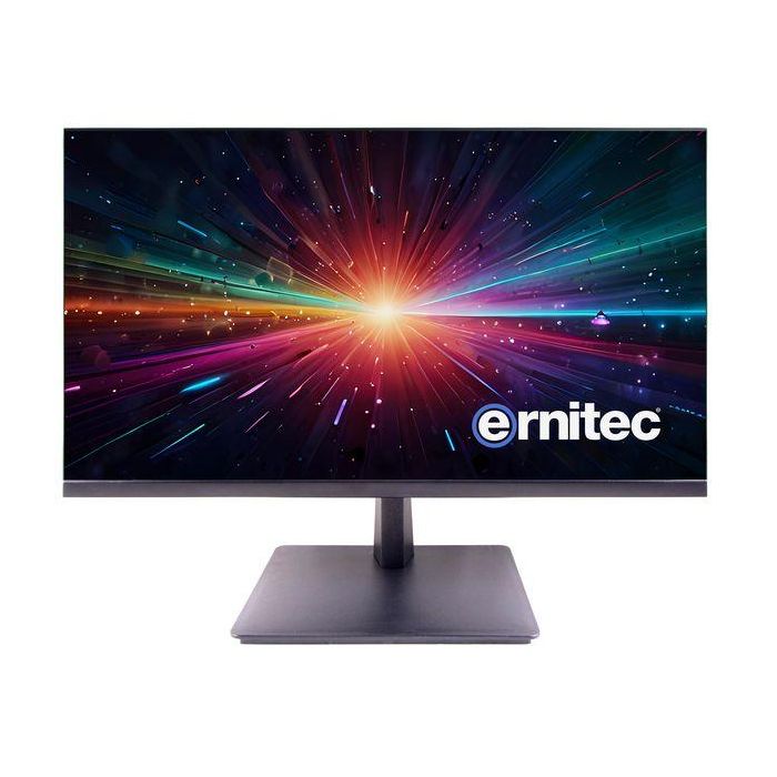 Ernitec Monitor de Vigilancia 27'' Full HD 1080p sin Marco, 4ms Respuesta, Uso Continuo 24/7, Ángulo Visión 170°