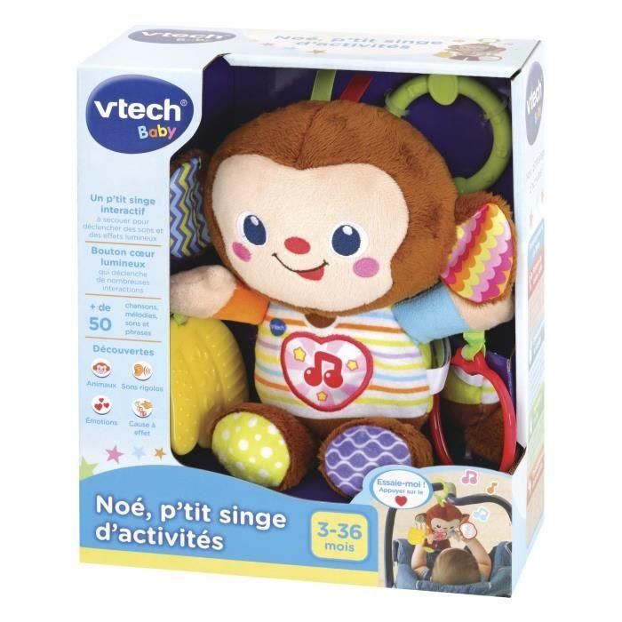 VTECH BABY Noah, Little Activity Monkey, Juguete de Desarrollo Interactivo Colgante para Bebés, Estimula Sentidos, 3 a 36 meses 4