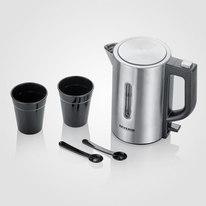 SEVERIN WK3647 Kit Hervidor de Viaje - 0.5 L - 1100 W - Acero Inoxidable y Negro 2 SEVERIN WK3647 Kit Hervidor de Viaje - 0.5 L - 1100 W - Acero Inoxidable y Negro 2