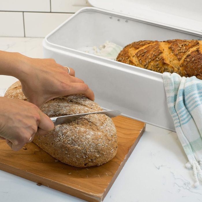 Quttin Panera de Metal Retro 42.5 x 23 x 16.5 cm para Cocina, Diseño Vintage (3 Unidades) 5