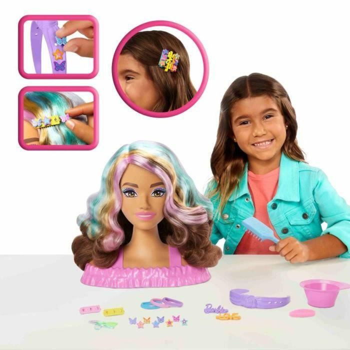 Barbie MATJFG82 Cabeza de Peinado Marrón 1