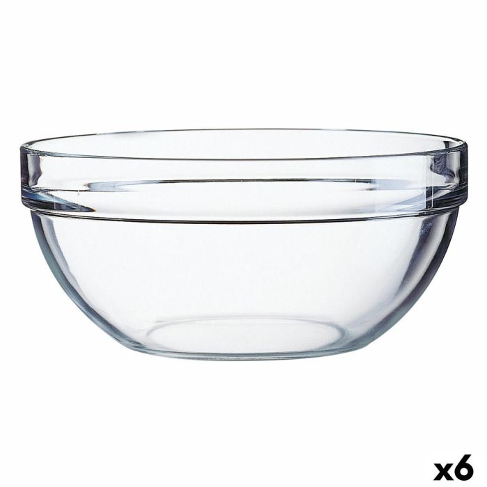 Ensaladera Luminarc Transparente Vidrio (20 cm) (6 Unidades) 0 Ensaladera Luminarc Transparente Vidrio (20 cm) (6 Unidades) 0