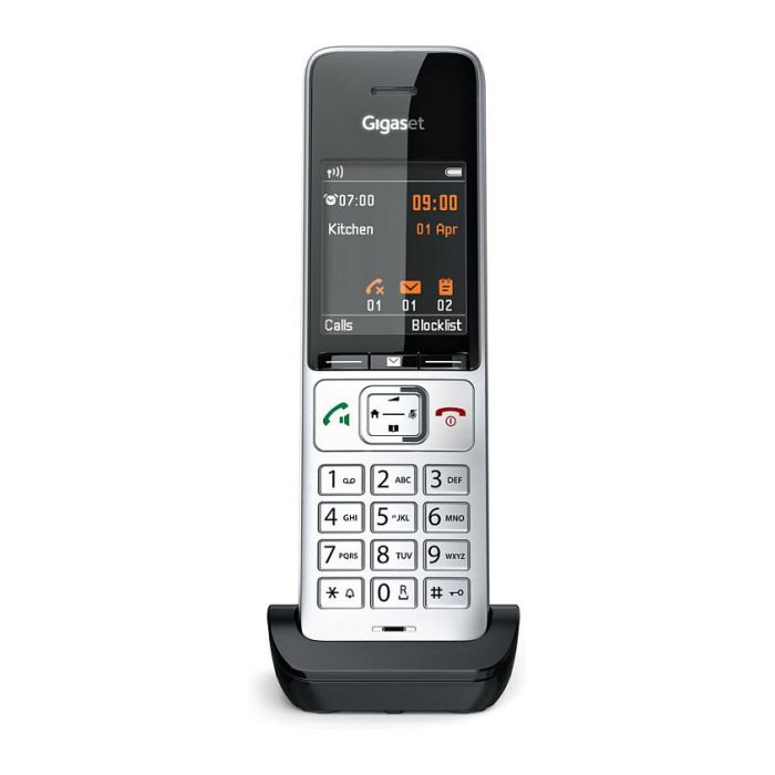 Gigaset COMFORT 500HX Teléfono DECT/analógico Terminal con conexión por cable Altavoz Negro Plata 17
