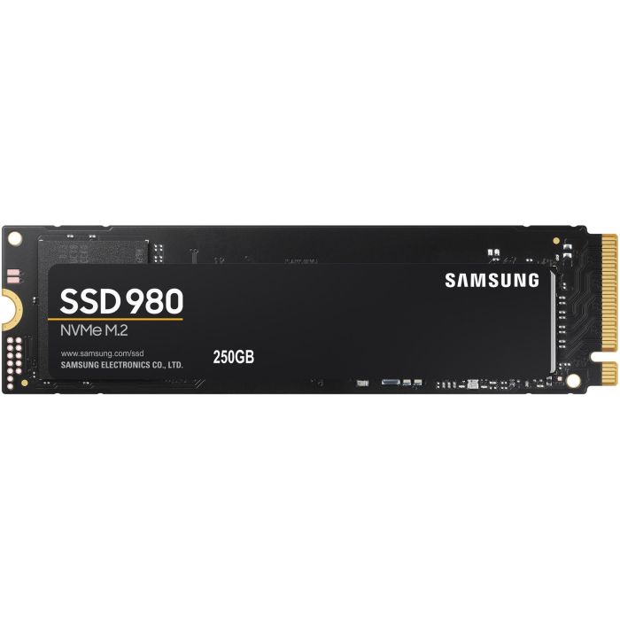 Samsung SSD 980 250GB M.2 NVMe PCIe 3.0 x4 V-NAND, Lectura 2900MB/s, Escritura 1300MB/s para PC/Portátil
