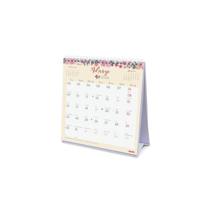 Calendario (2026) Finocam Sobremesa Triangular Design Mensual Para Escribir 190X190