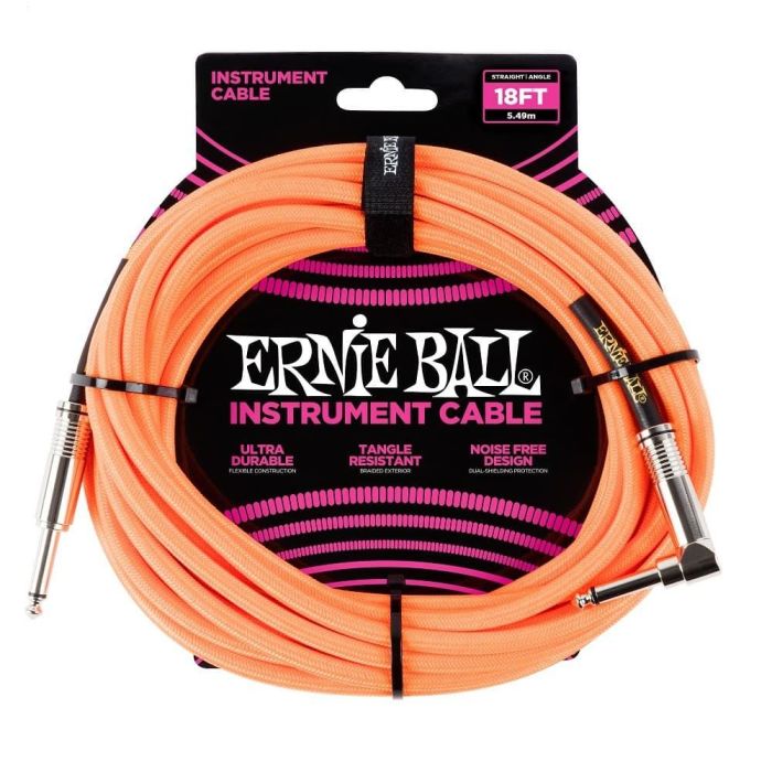 Cable Eb Instrumento Trenzado Jack-Jack Sa 5,49 M - Neon / Orange 2 Cable Eb Instrumento Trenzado Jack-Jack Sa 5,49 M - Neon / Orange 2