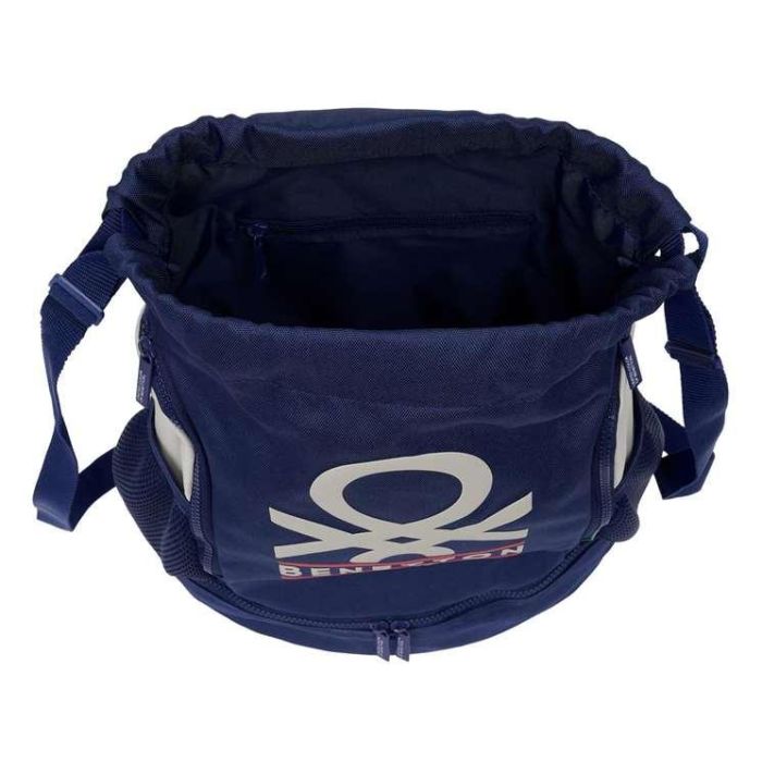 Mochila Saco Infantil Benetton Varsity Gris Azul marino 35 x 40 x 1 cm 3 Mochila Saco Infantil Benetton Varsity Gris Azul marino 35 x 40 x 1 cm 3