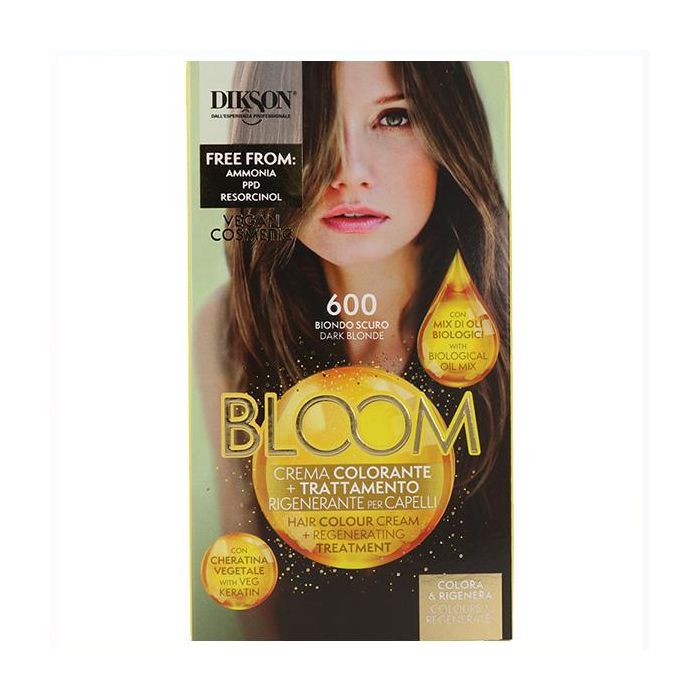 Dikson Bloom Crema Color 600 Rubio Oscuro - Colorante y Tratamiento Regenerador