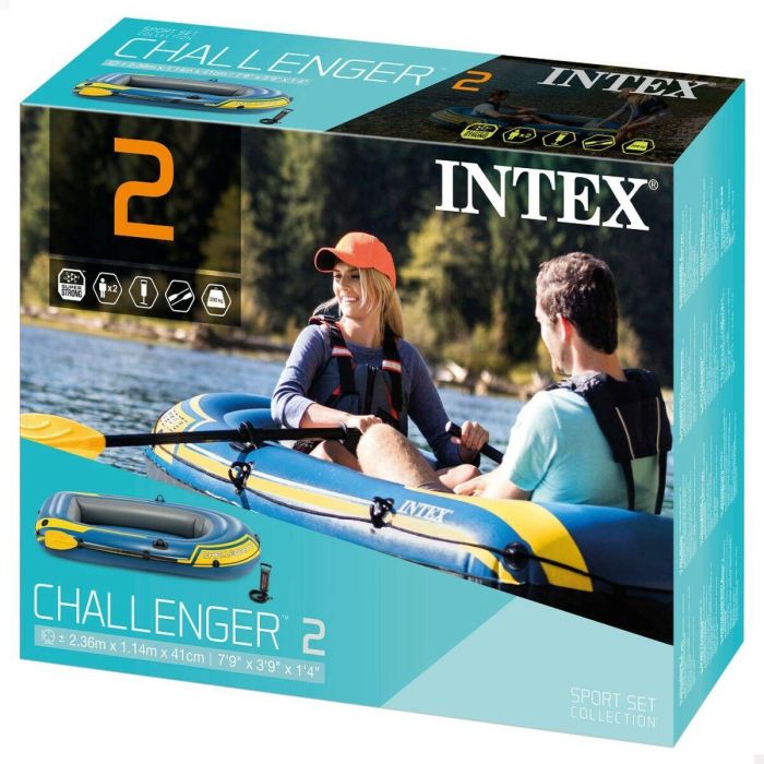 Barca Hinchable Intex Challenger 2 2 Unidades 236 x 41 x 114 cm 1