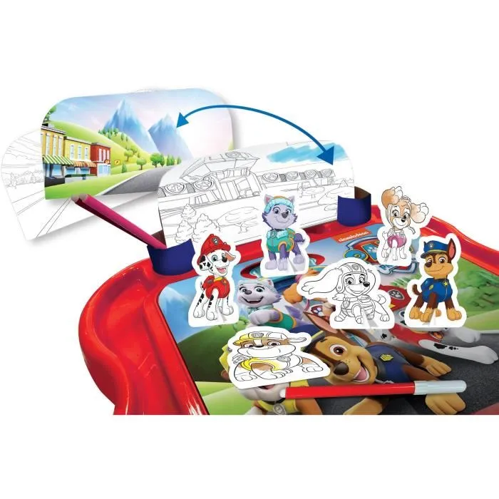 Lisciani Giochi LIS8008324103331 Escritorio Creativo Paw Patrol para Jugar y Colorear Personajes 2