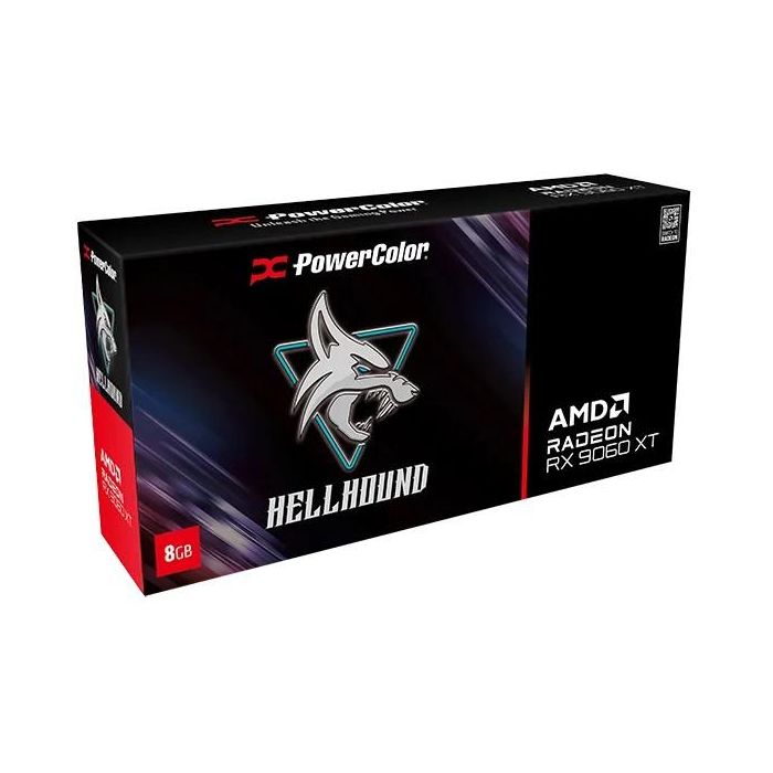 PowerColor RX 9060 XT Radeon Hellhound OC 8GB GDDR6 3 Ventiladores 1 PowerColor RX 9060 XT Radeon Hellhound OC 8GB GDDR6 3 Ventiladores 1