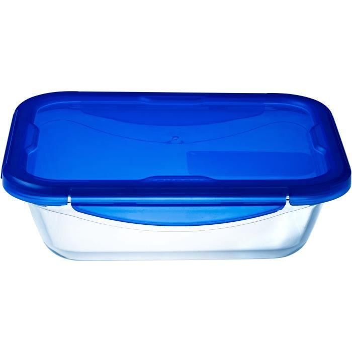 Pyrex Set 3 Fiambreras Cook & Go Vidrio Rectangular Tapa Hermética 0,8 L AAAAY01494