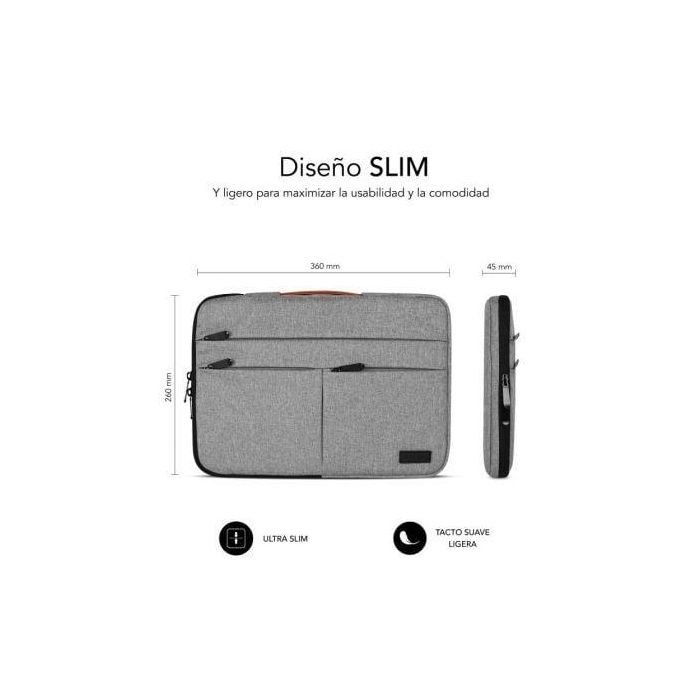 SUBBLIM SUBLS-AP36002 maletines para portátil 35,6 cm (14") Gris 4 SUBBLIM SUBLS-AP36002 maletines para portátil 35,6 cm (14") Gris 4