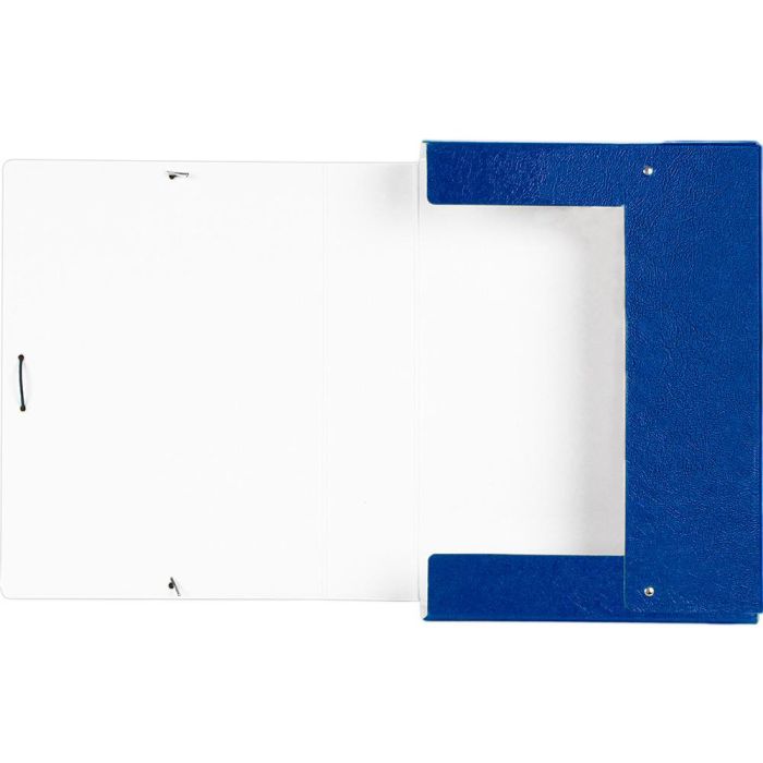 Carpeta Proyectos Liderpapel Folio Lomo 70 mm Carton Gofrado Azul 4