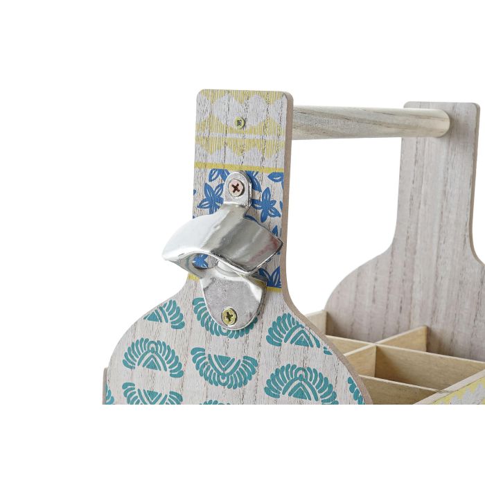DKD Home Decor Portavasos Colonial Colección Africa de MDF Azul Turquesa 16.5 x 27 x 25 cm Pack de 2 Unidades 2 DKD Home Decor Portavasos Colonial Colección Africa de MDF Azul Turquesa 16.5 x 27 x 25 cm Pack de 2 Unidades 2