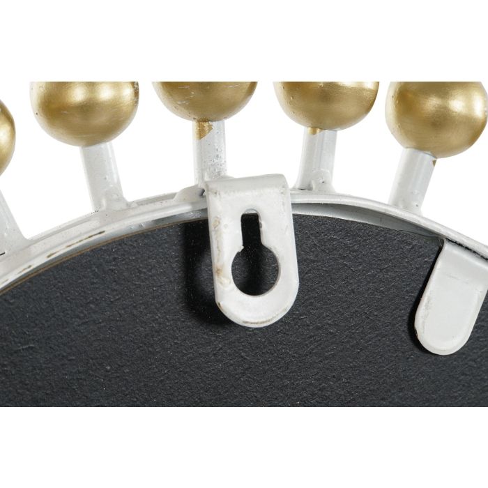 Espejo de pared Home ESPRIT Blanco Dorado 80 x 2,5 x 80 cm 4