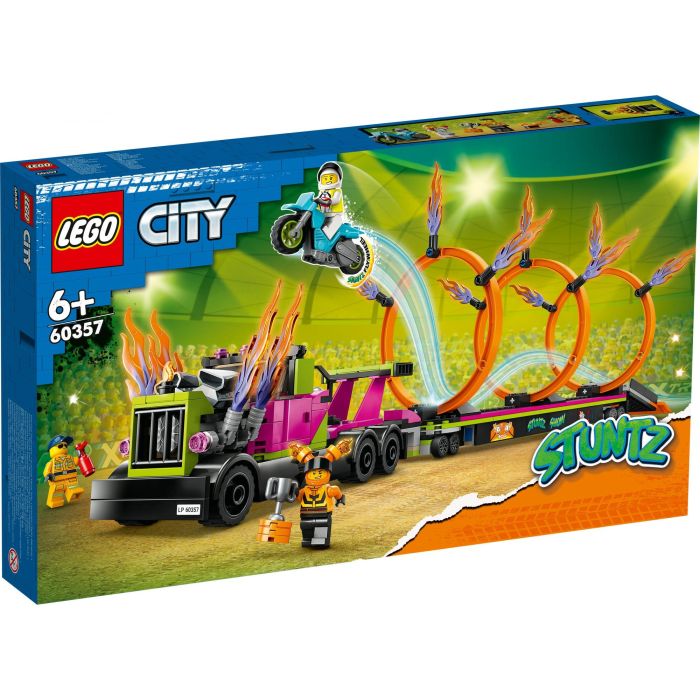 Lego City Stuntz 60357 El desafío Cascade: círculos de incendios, juguete de motocicleta con camión 8 Lego City Stuntz 60357 El desafío Cascade: círculos de incendios, juguete de motocicleta con camión 8