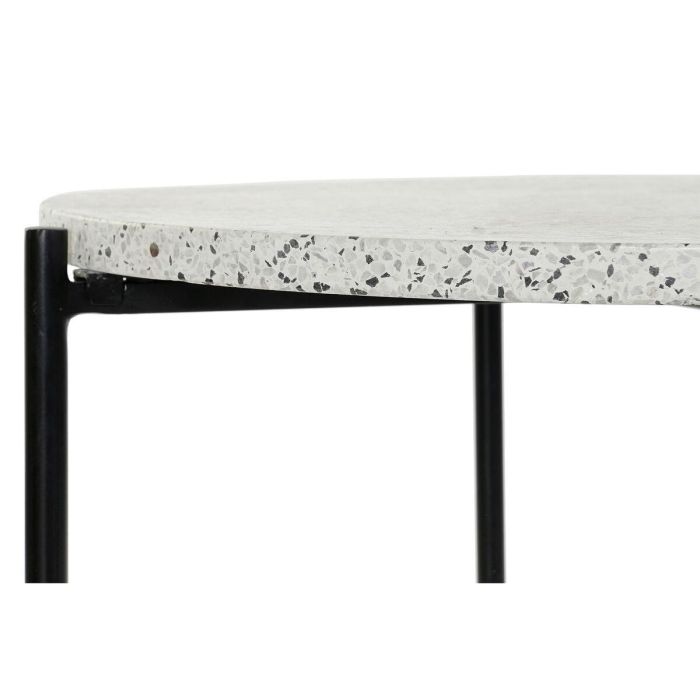 Mesa Centro Glam DKD Home Decor Negro Blanco 80 x 45 x 80 cm 2