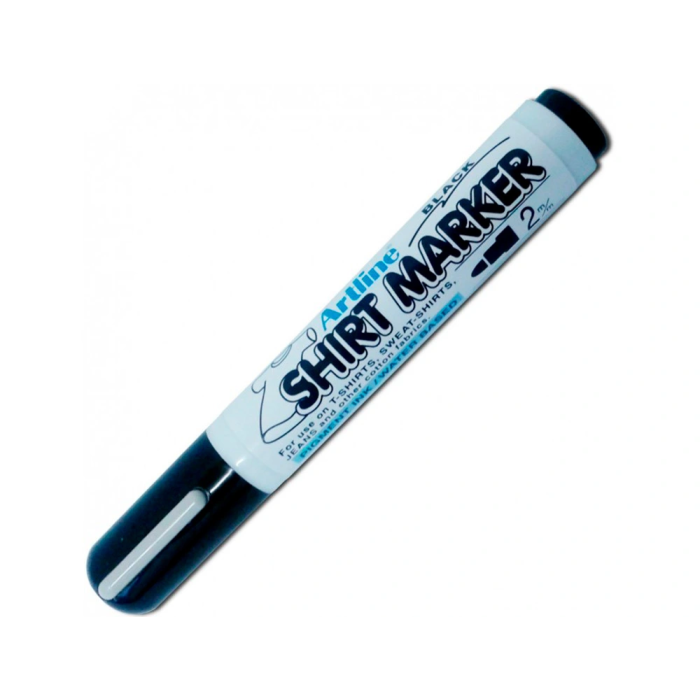 Artline EKT-2 Rotulador para Camisetas Negro Punta Redonda 2 mm 1