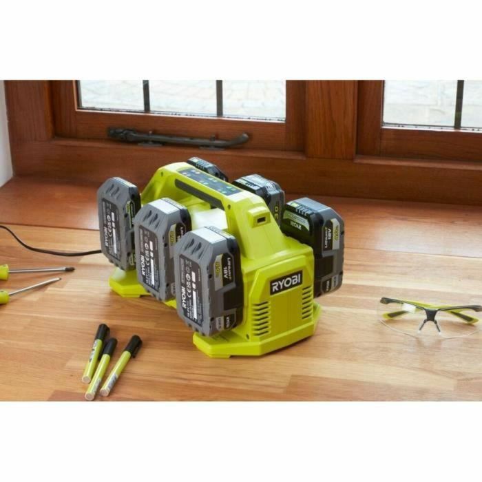 Ryobi RYO4892210207203 Cargador Secuencial de Litio 18V con 6 Puertos 2 Ryobi RYO4892210207203 Cargador Secuencial de Litio 18V con 6 Puertos 2