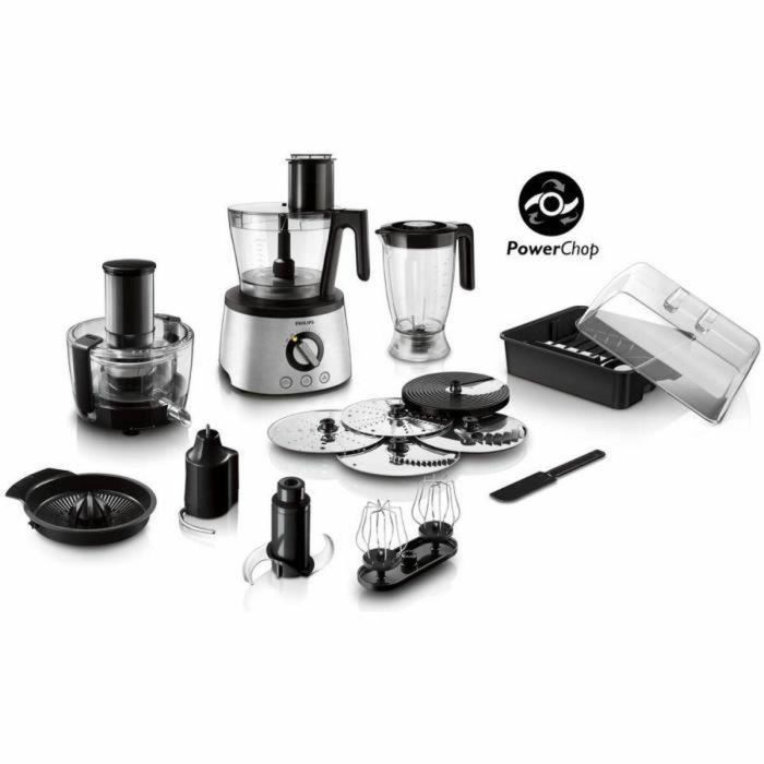 Philips HR7778/00 Procesador de Alimentos 6 en 1, 1300 W, 3,4 L, Acero Inoxidable, Tecnología PowerChop, Recipiente 3,4 L y Batidora 2,2 L 22 Philips HR7778/00 Procesador de Alimentos 6 en 1, 1300 W, 3,4 L, Acero Inoxidable, Tecnología PowerChop, Recipiente 3,4 L y Batidora 2,2 L 22