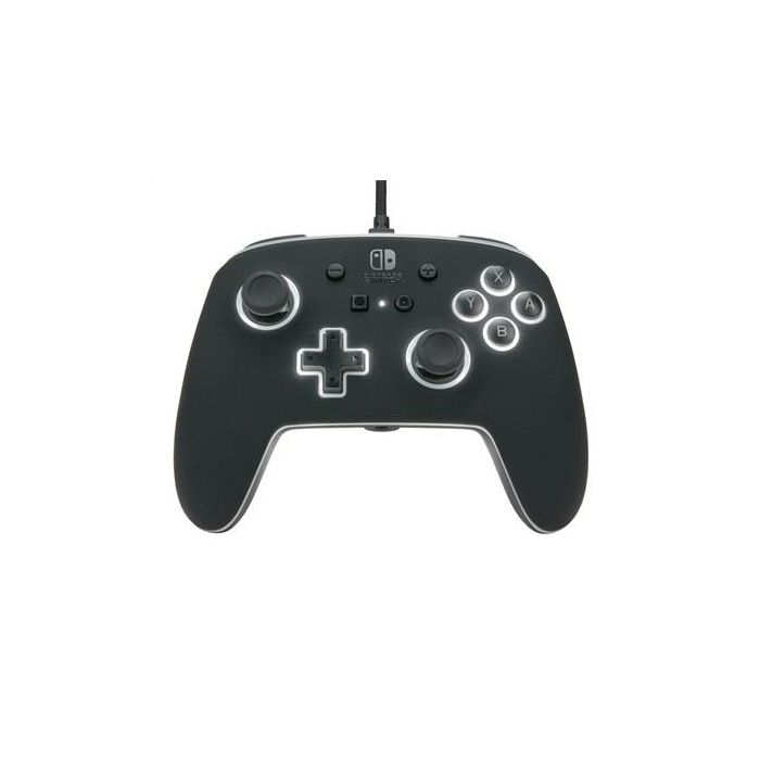 PowerA 1510925-01 Mando con Cable Mejorado Spectra LED para Nintendo Switch, 8 Colores, Efectos LED, Botones Asignables, Compatible con Switch y Switch OLED 3