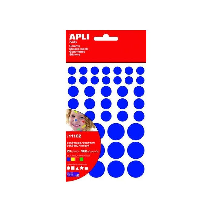 Gomets Apli Bolsa 20H Removibles Figuras Varias 4 Col.Surt.(Am-Az-Rj-Vd) 968 Uds. (11102) (Set de 10) Gomets Apli Bolsa 20H Removibles Figuras Varias 4 Col.Surt.(Am-Az-Rj-Vd) 968 Uds. (11102) (Set de 10)