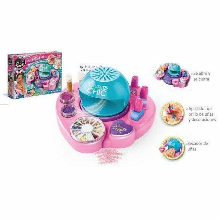 Clementoni Estudio de Uñas Maletín Cool Nail Art con muchos accesorios para niñas a partir de 6 años 38,5x28,5x7,8 cm 1 Clementoni Estudio de Uñas Maletín Cool Nail Art con muchos accesorios para niñas a partir de 6 años 38,5x28,5x7,8 cm 1