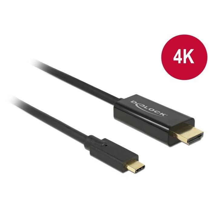 DeLock HDMI > USB-C (ST-ST) 1m Adapterkabel 4K 30Hz Schwarz