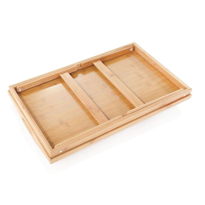 Quttin Mesa Plegable de Bambú 50 x 30 cm (4 Unidades) 2 Quttin Mesa Plegable de Bambú 50 x 30 cm (4 Unidades) 2
