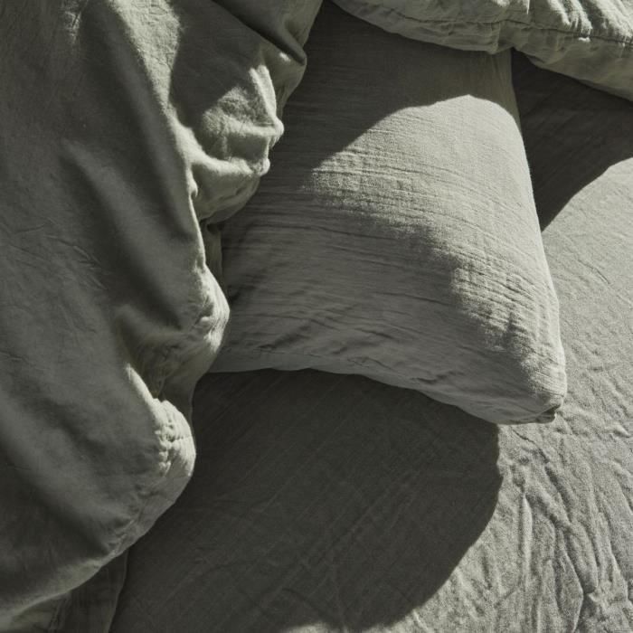 Juego de cama - TODAY - 123329 - 2 personas - 260x240cm - Gasa de algodón lisa - Salvia 1 Juego de cama - TODAY - 123329 - 2 personas - 260x240cm - Gasa de algodón lisa - Salvia 1