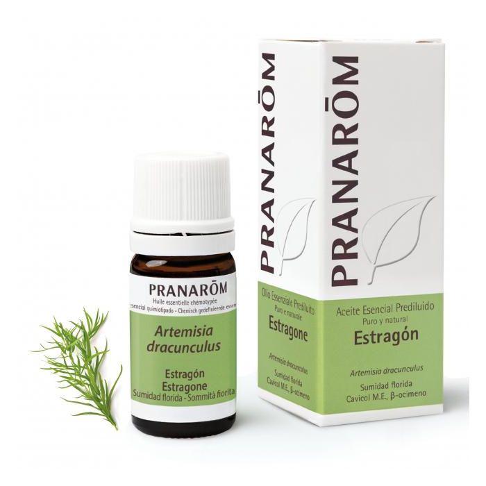 Pranarom Aceites: Aceite Esencial Estragón Prediluido Sumidad Florida 5ml - Dosis Diaria 1 Gota, Para Uso Máximo de 14 Días