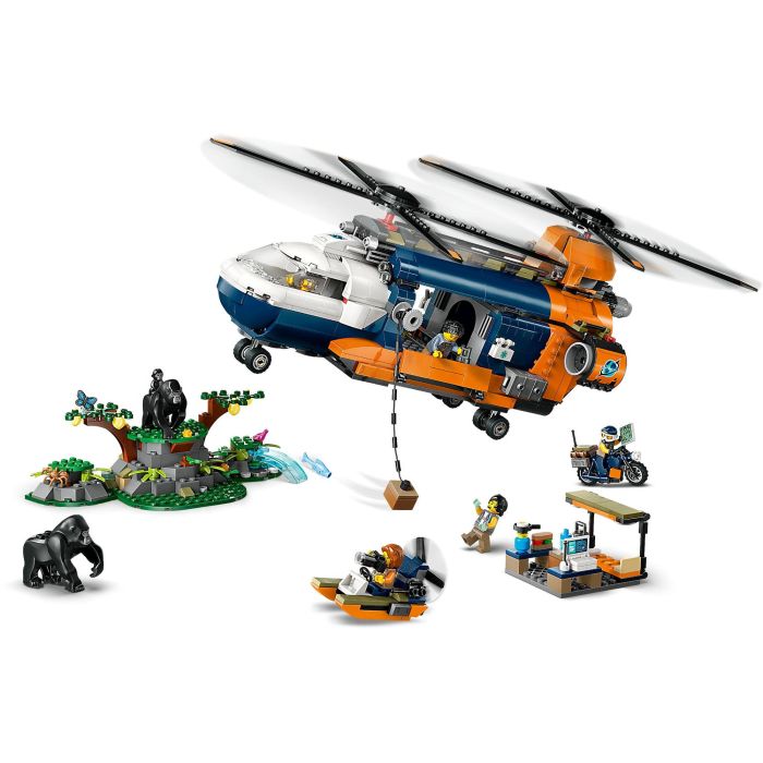 LEGO 60437 City Helicóptero del Explorador de la Selva al Campamento Base, Juguete de construcción para niños 8 Años+ 4 LEGO 60437 City Helicóptero del Explorador de la Selva al Campamento Base, Juguete de construcción para niños 8 Años+ 4