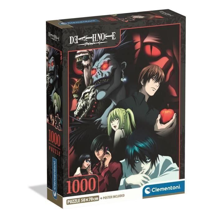 Clementoni CLE8005125375097 - Puzzle Compacto de 1000 piezas Death Note