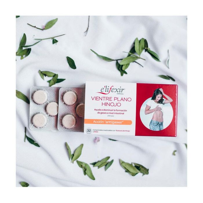E'Lifexir SALUD Vientre Plano Hinojo Comprimidos 32 u para Gases e Hinchazón Digestiva 2 E'Lifexir SALUD Vientre Plano Hinojo Comprimidos 32 u para Gases e Hinchazón Digestiva 2