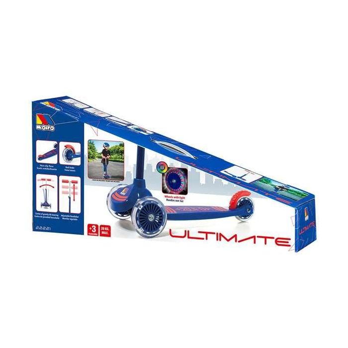 Patinete maxi scooter azul 3 ruedas con luces 56 cm 3 Patinete maxi scooter azul 3 ruedas con luces 56 cm 3