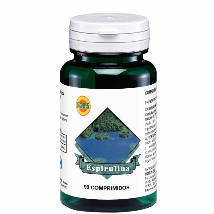 ROBIS Espirulina 90 Comprimidos. Suplemento Tonificante y Estimulante. Ideal para Deportistas y Embarazadas.