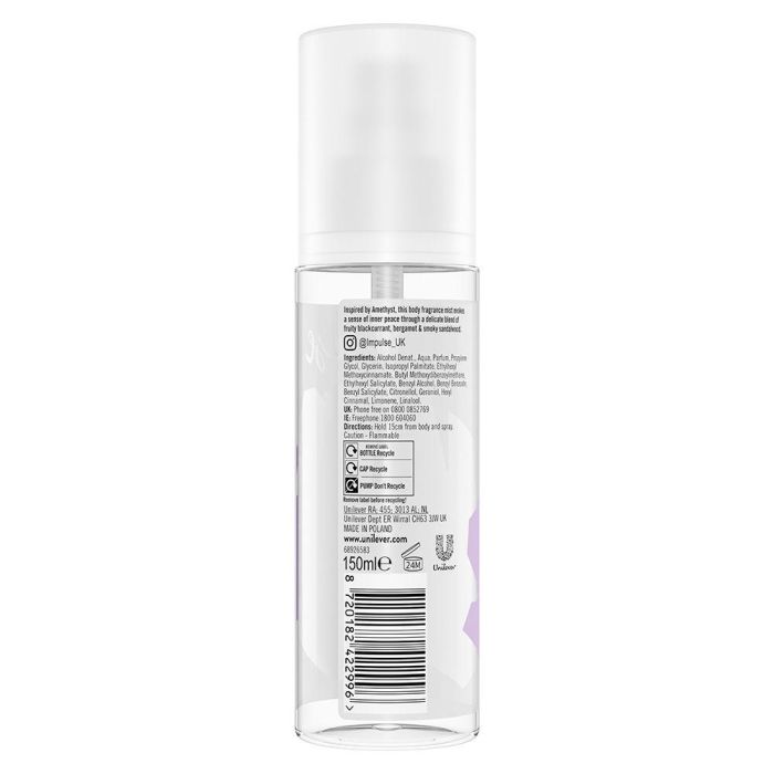 Impulse Inner Peace Amethyst Bruma Perfumada Corporal 150 mL 1 Impulse Inner Peace Amethyst Bruma Perfumada Corporal 150 mL 1