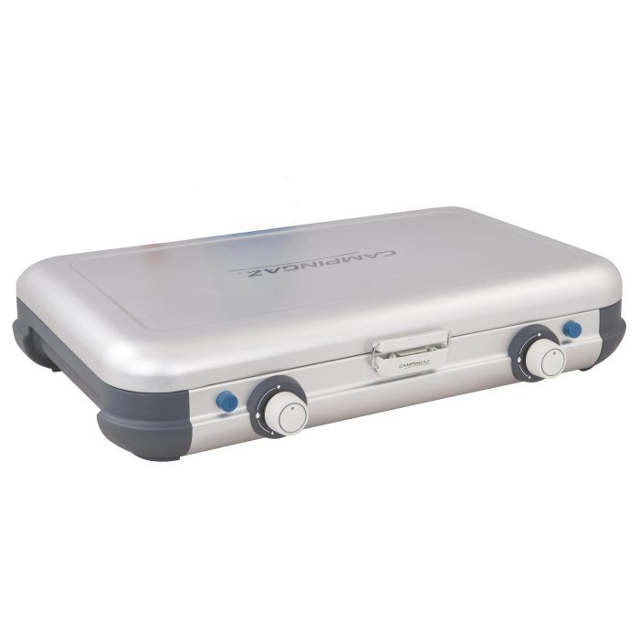 CAMPINGAZ Camping Kitchen 2 Grill & Go CV - Parrilla y cocina de camping rectangular de metal, 490x350x100 mm, 5.5 kg
