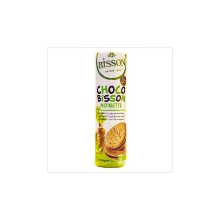 Bisson Galletas de Chocolate y Avellanas Bio con Harina de Trigo, Vainilla Bourbon 300g