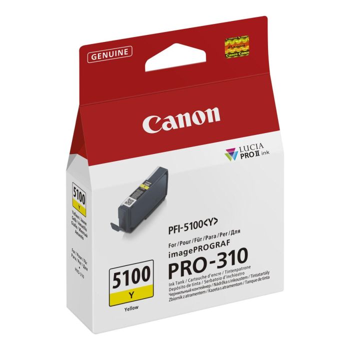 Canon PFI-5100 Cartucho de Tinta Amarillo 14.4 ml para imagePROGRAF PRO-310 2