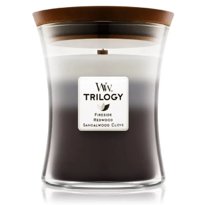 Woodwick Trilogy Warm Woods Medium 275 gr
