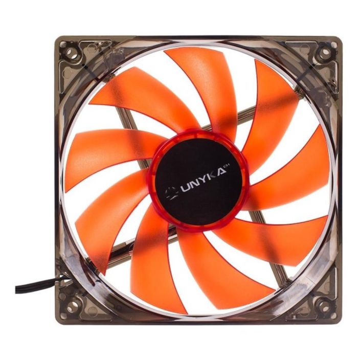 Unykach Ventilador Cpu 51792 120 mm LED Roja 1200 RPM 9 Aspas 3 Pines 2