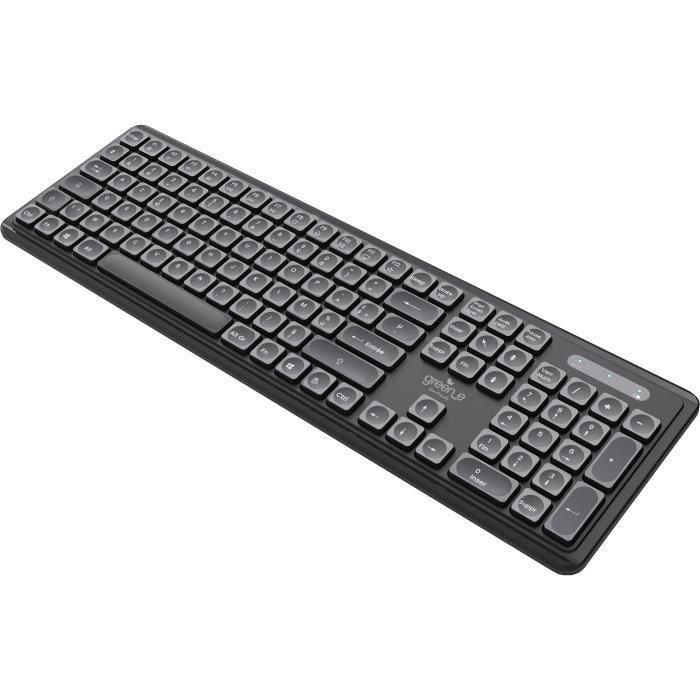 Teclado inalámbrico ecológico - MOVILIDAD - USB-A - Negro Teclado inalámbrico ecológico - MOVILIDAD - USB-A - Negro