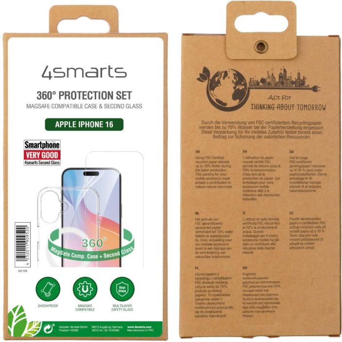 4smarts 360 Premium Protection Set fr Apple iPhone 16 2 4smarts 360 Premium Protection Set fr Apple iPhone 16 2