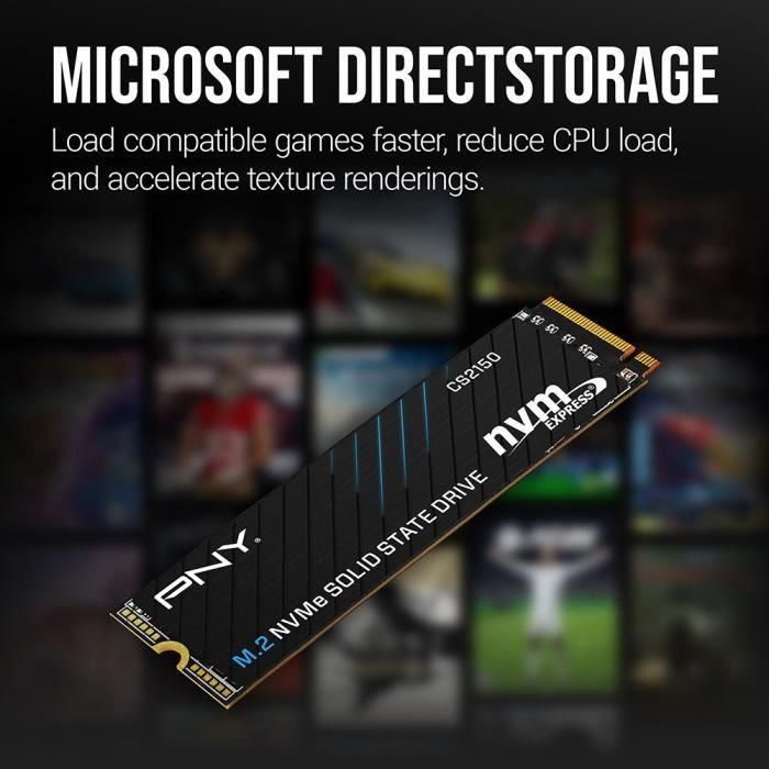 PNY 0751492792606 CS2150 Disco Duro SSD Interno 2TB M.2 3 PNY 0751492792606 CS2150 Disco Duro SSD Interno 2TB M.2 3